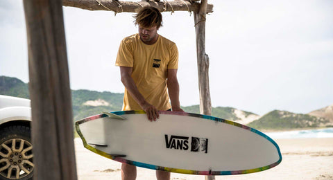 Dane Reynolds Surfs an Asymmetrical Surfboard with Varial Foam